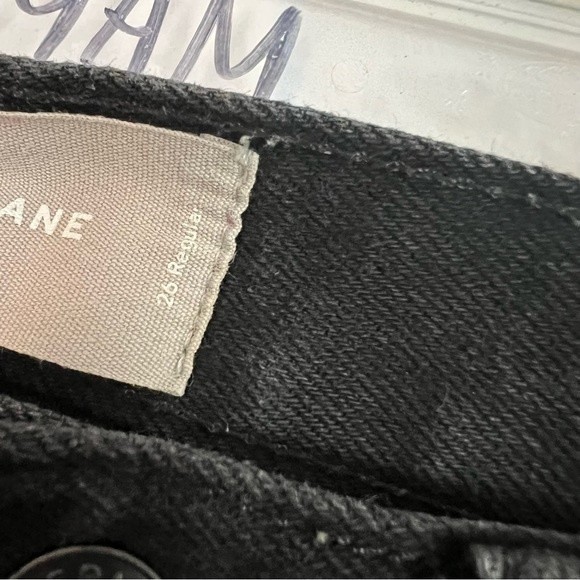 Everlane Black High Rise Kick Crop Jeans - 26 - Picture 8 of 12
